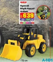 DOLU OYUNCAK BÜYÜK KEPÇELİ ARABAM